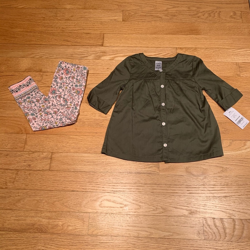 Carter’s Girls Shirt and Leggings Set